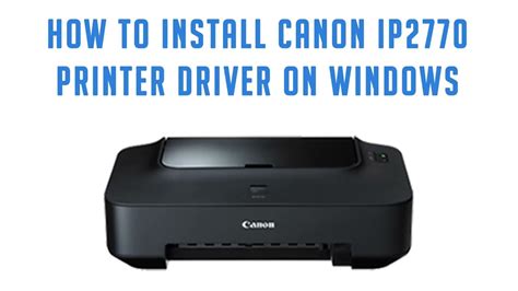 installer printer canon ip2770